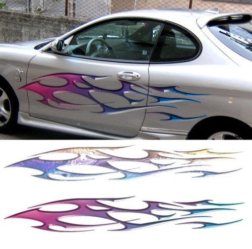 Adesivo tuning mod fiamme - mod.,