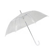 Ombrello Donna Uomo Automatico a Cupola Trasparente Pioggia Matrimonio Sposi