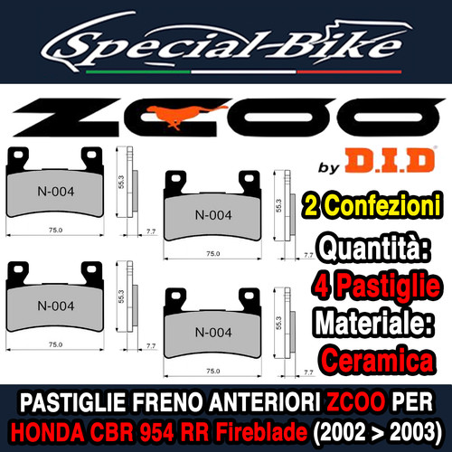 Pastiglie freno zcoo - pastiglie,