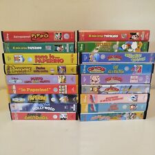 Lotto stock 18 vhs Walt Disney Cartoni animati Topolino Paperino Cip e Ciop