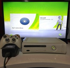 XBOX 360 60GB CONSOLE +  CAVI e CONTROLLER DASHBOARD RARA NXE Microsoft