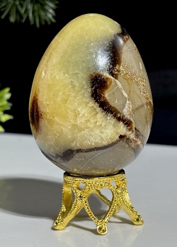 Septarium crystal egg - egg, 50mm