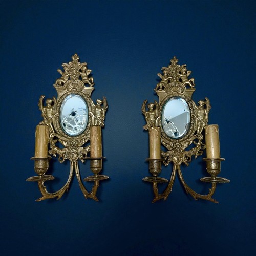 Antica coppia applique - di,