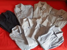 Camicie uomo Cotone - Colore: BLU - Sartoria - Manica lunga (8 pz.)