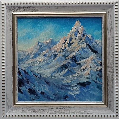 Dipinto olio picco - , montagna