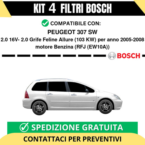 Kit bosch filtri tagliando - bosch,