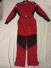 TUTA MECCANICO OMP RACING TAGLIA L ROSSO NERO LEGGERA RESISTENTE ANCHE KART