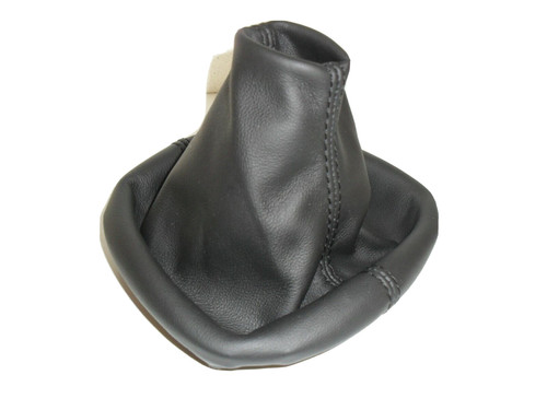 Cuffia cambio vera pelle nera - vera,