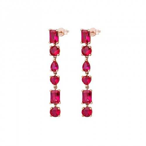 Orecchini rosato gemma - orecchini,