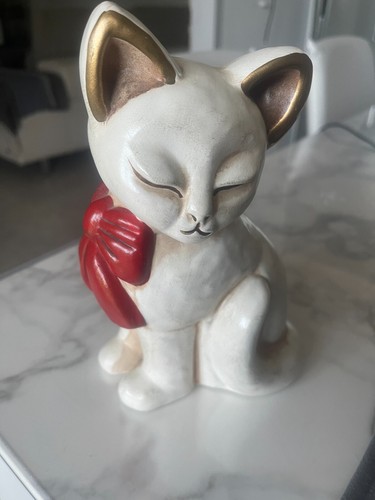 Gatto thun fiocco - gatto, rosso