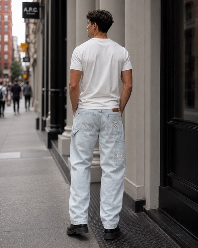 Jeans larghi retrò karl kani - larghi,