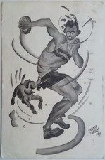 CARTOLINA LANCIO DISCO CAMPIONATO GIOVANI FASCISTI ONB BALILLA FRANCO GARELLI M3