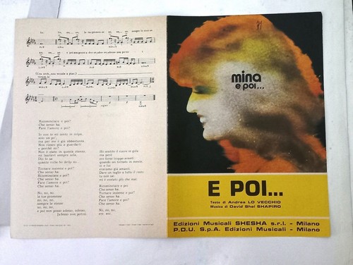 Spartito musicale mina - ", e