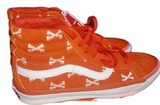 VANS VAULT X WTAPS SK8-Hi LX BONES, ARANCIONE E BIANCO UK7. 5 nuovi con scatola