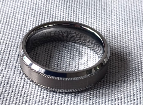 Anello uomo tungsteno - anello,