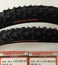 2 Copertoni Deestone 26 X 1.90 + 2 Camere d'aria Bici 26" MTB Mountain Bike