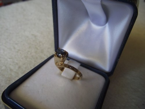 Anello oro con zaffiro - anello,