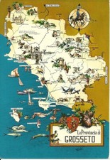Grosseto (Toscana) Cartina Geografica della Provincia