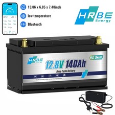 Batteria al litio 12V 140Ah LiFePO4 monitoraggio Bluetooth BMS RV impianto solare