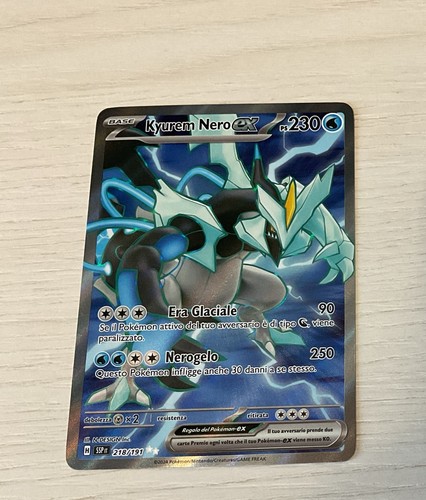 Carta pokemon kyurem - nero, ex