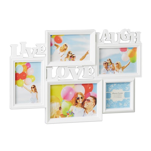 Cornice multifoto bianca - 4x,