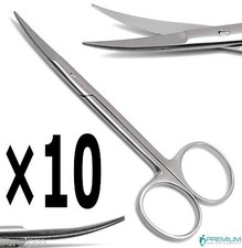 10x Forbici Iride Curve 4,5"