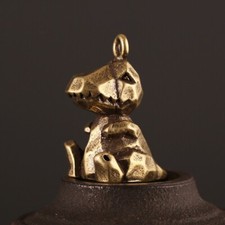 Portachiavi dinosauro ottone