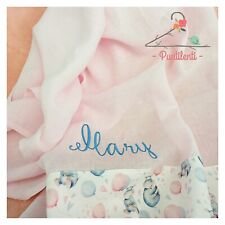 Lenzuolino in lino e cotone Oeko-Tex ricamo MARY 120x75 cm