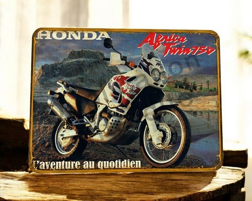 Plaque métal vintage honda - métal,
