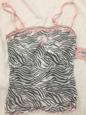 Corsetto Bustino Guess Zebrato Top Body Canotta Maglia Intimo Donna Tg 42