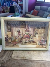 CARILLON VINTAGE GATTI CIRCENSE QUADRO ANTICO ANIMATO RARO MODERNARIATO