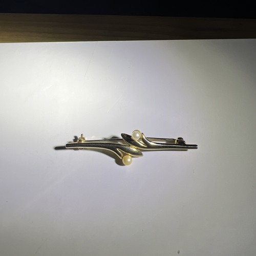 Spilla bar vintage tono oro - da,