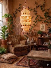 Lampadario Artigianale Vintage