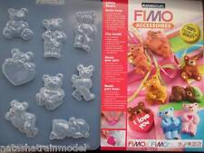 FIMO Stampi orsetti art 8742-03, cernit, torte, sapone, gesso, silicone, premo