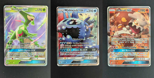 Lotto carte wishiwashi - lotto, gx