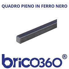 BARRA QUADRA PIENA IN FERRO NERO QUADRELLO PROFILATO QUADRATO DIVERSE MISURE
