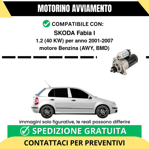 Motorino avviamento skoda - motorino,