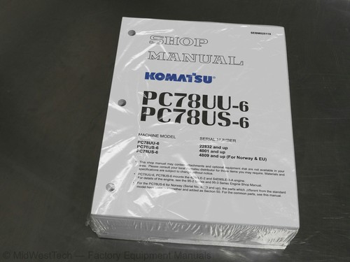 Komatsu pc78uu pc78us 6 - komatsu, pc78uu-6,