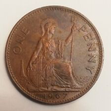 ONE PENNY 1967 - 1 cent di Sterlina £ 0,01 - UK Regno Unito KM 897# - circolata
