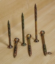 Viti di posa per OSB zincate gialle 4,5 x 50/60/70 mm viti per piastre di posa