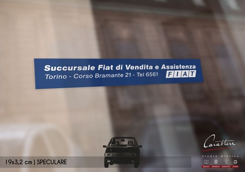 Vetrofania speculare - vetrofania,