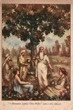 1931 Fermenti lattici vivi FIDES Cartolina pubblicitaria illustrata