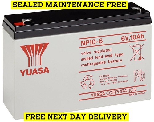 Yuasa 10ah 12ah batteria - 6v,