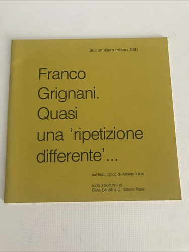 Franco grignani quasi una - grignani.,