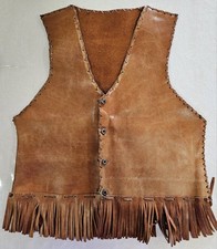 Gilet fatto a mano in pelle