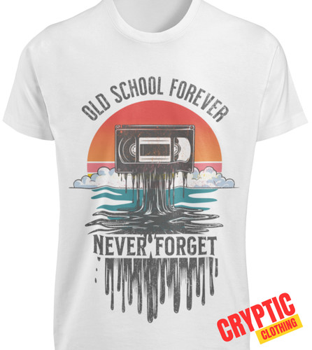 Shirt old school forever - old,