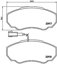BREMBO P23091 Kit pastiglie