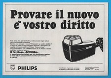 Philips Rasoio anno 1969 pubblicità advertising werbung italian clipping MA1081