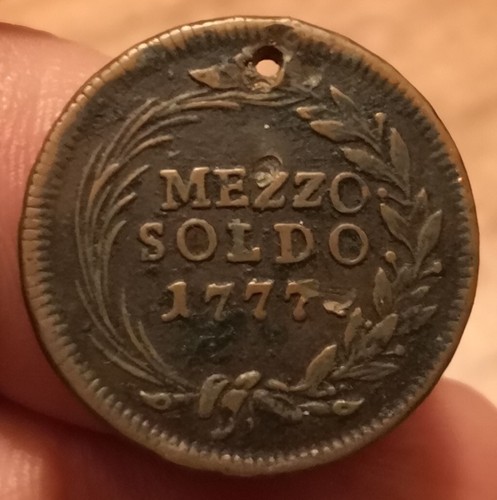 Moneta mezzo soldo - moneta, 1777,