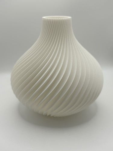 Vaso moderno spirale - a, bianco